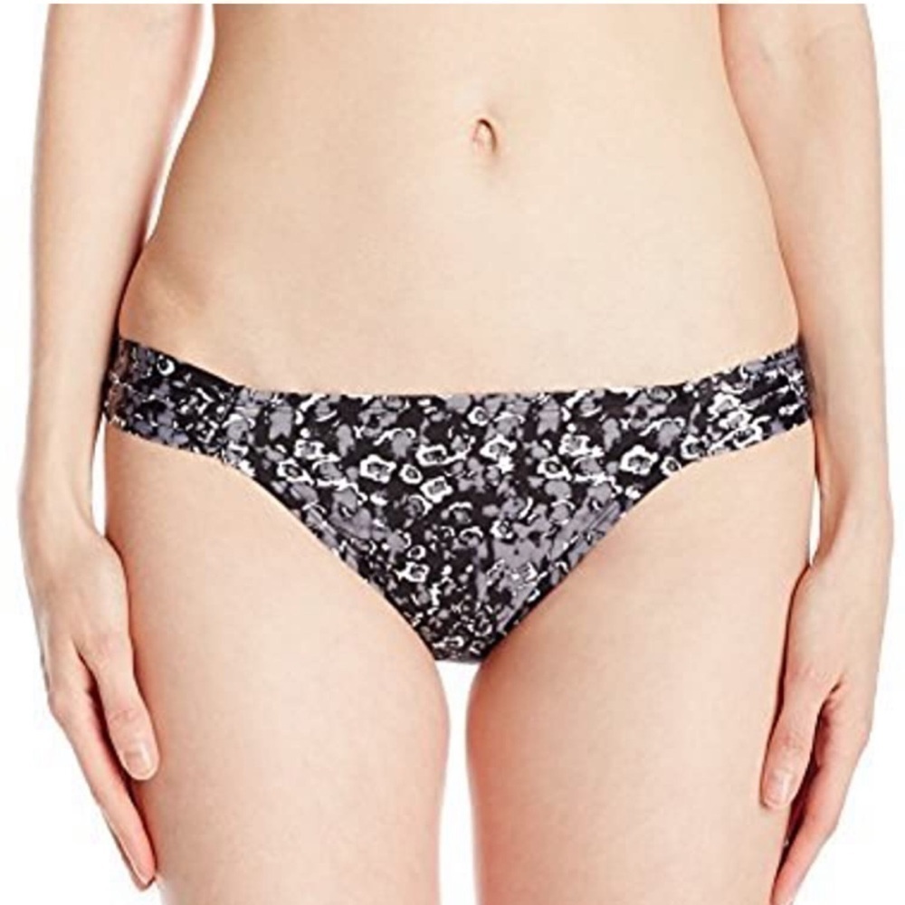 🆕 Lole Rio floral gray black bikini bottoms large